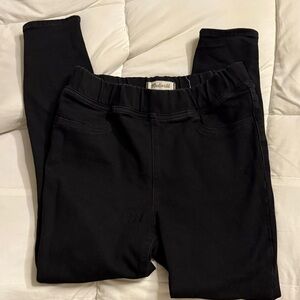 Madewell the road tripper pull on jegging jeans black size 27